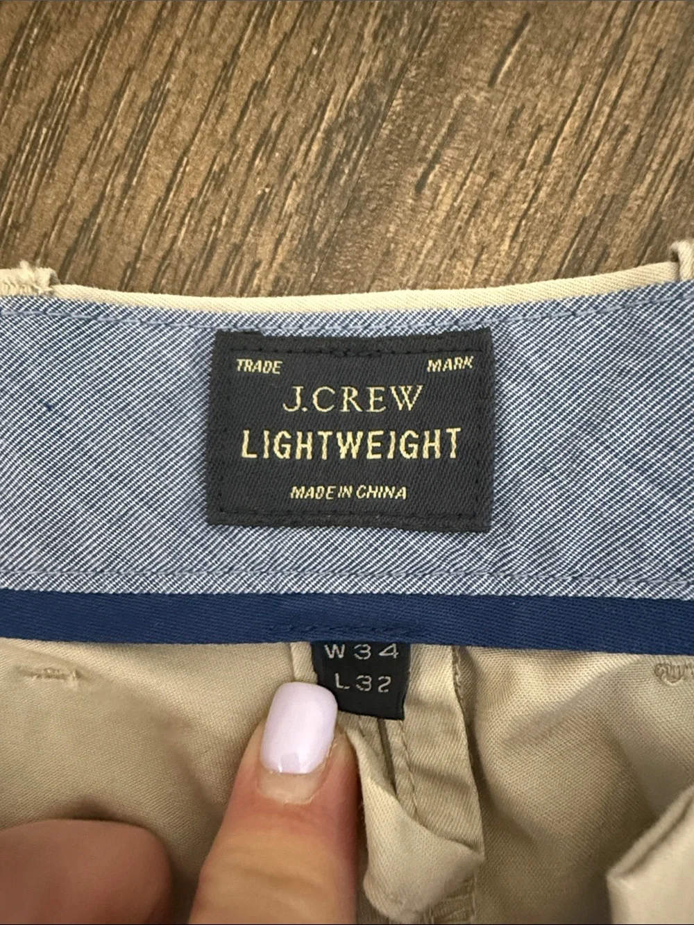 J. Crew Men's Slim Chinos in Light Khaki